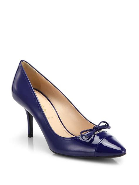 navy blue patent leather pumps